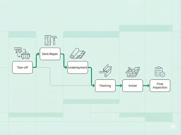 CPM in one simple example (roof replacement)