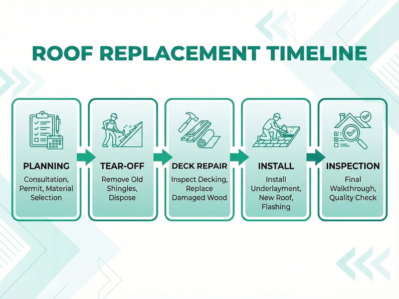 Roof Replacement Timeline (Step by Step)