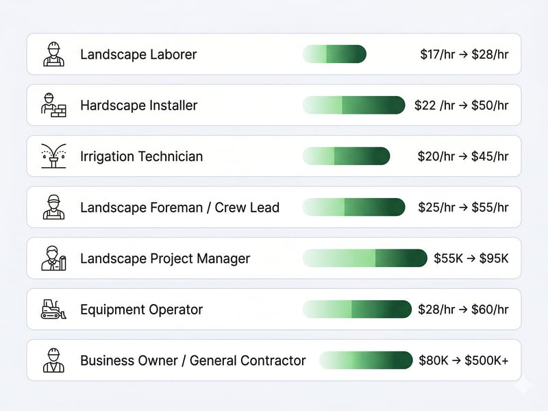 Landscaping Construction Jobs: Salary Overview 2026