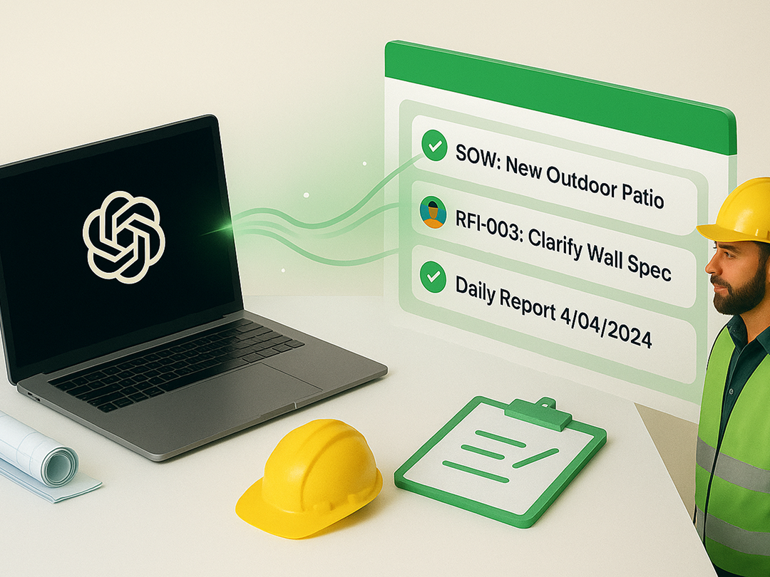 ChatGPT for Construction -  Create Scopes, RFIs, and Reports You Can Manage in TaskTag