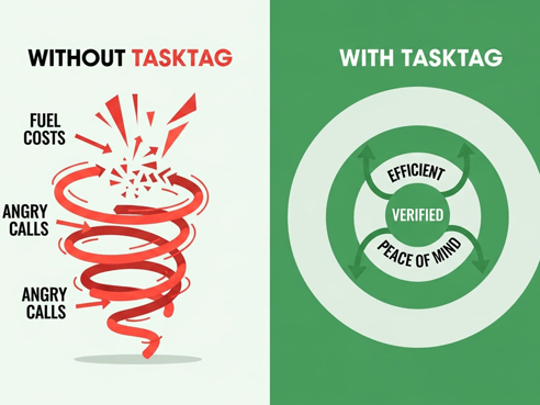 CompanyCam Photo App vs TaskTag Delivery Workflow - Key Differences