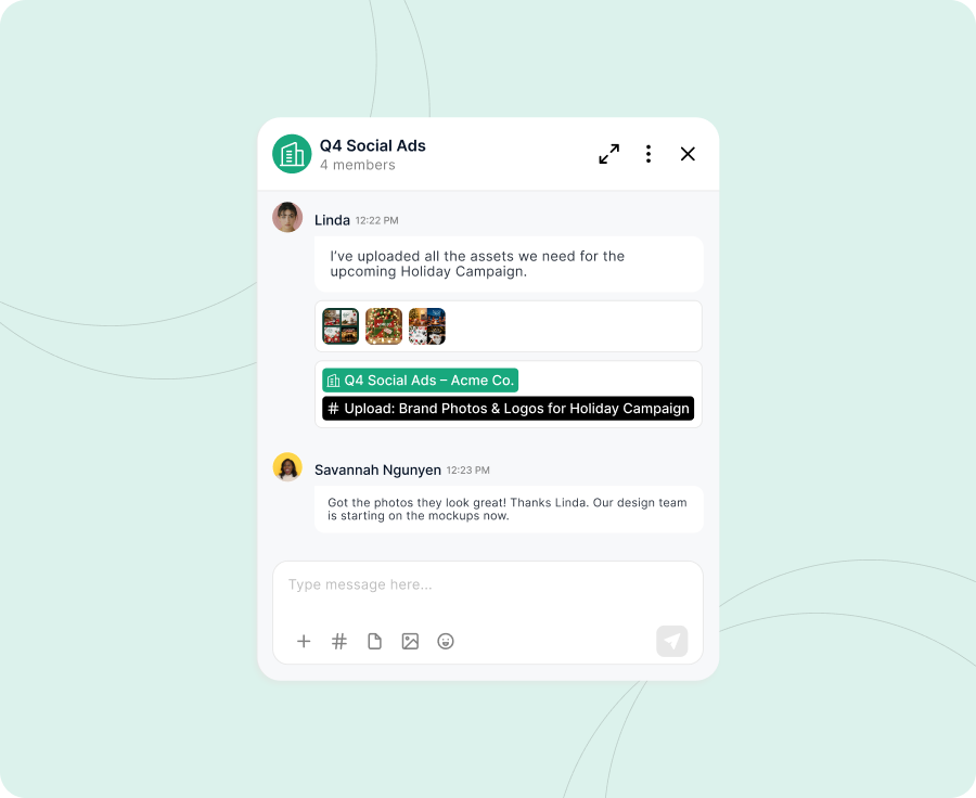 Confirm & Collaborate in Chat