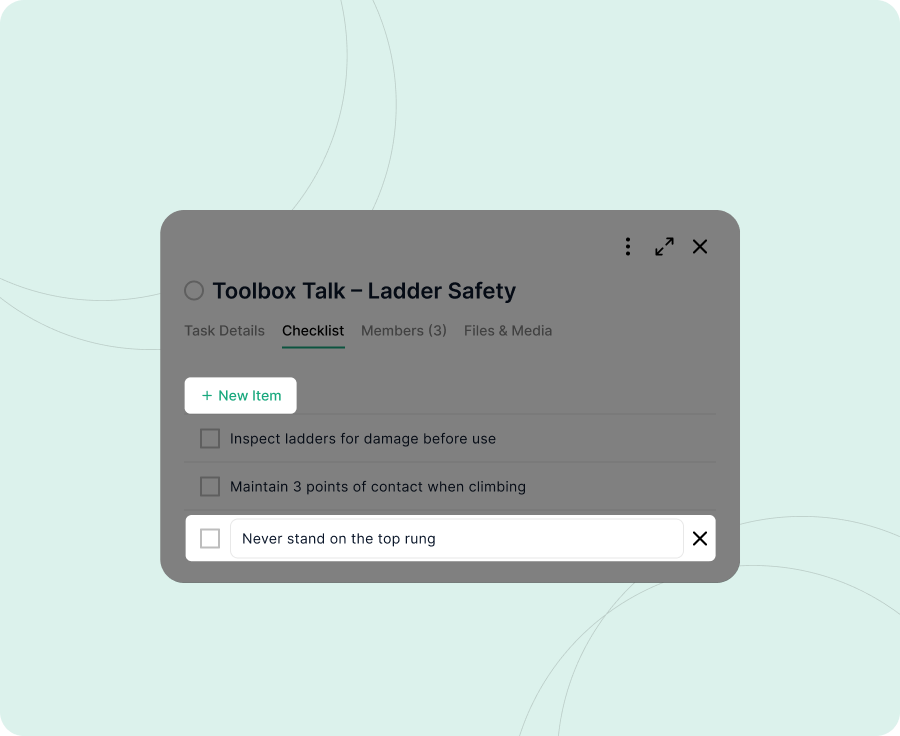 Step 3 - Create Checklist
