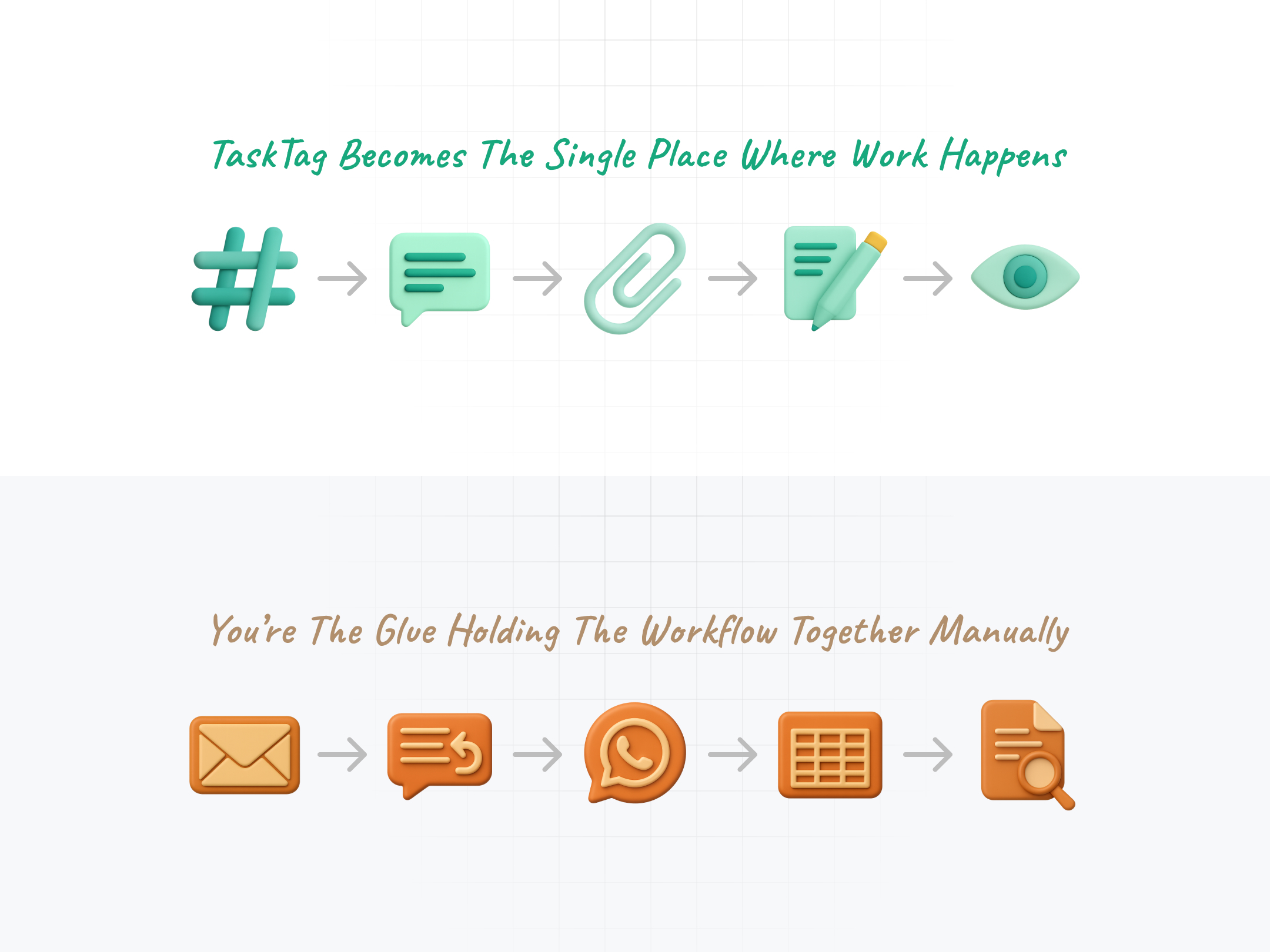 Project manager using a tablet to review construction workflow with a contractor on-site