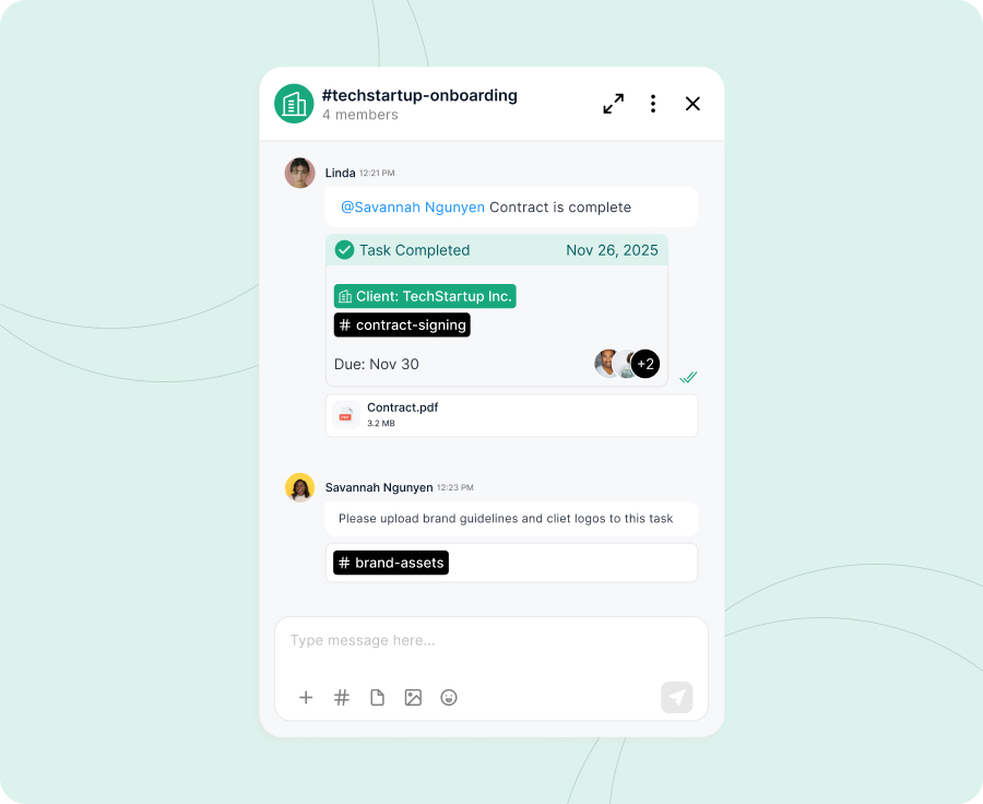 Step 4 Communicate Everything in Chat