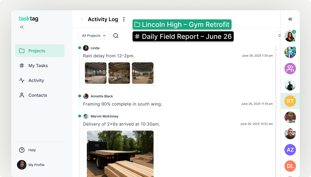 activity log activity log